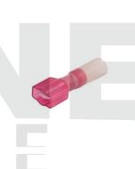 IONNIC HDC64 6.3mm Red Heatshrink Male Blade Terminal (Pack Of 100)
