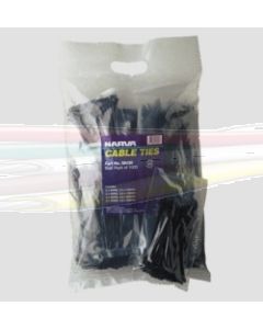 Narva 56414 Heavy Duty Black Cable Ties - 9.0 x 540mm (Pack of 100)