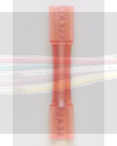 Quikcrimp BSW1 Red Heat Shrink Pre-Insulated Butt Splice - 0.5-1.5mm2 Pack of 25