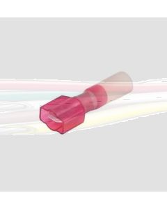 IONNIC HDC64 6.3mm Red Heatshrink Male Blade Terminal (Pack Of 100)